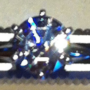 Diamond in spotlight taken with iPhone